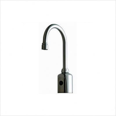 Chicago Faucets 116.103.21.1 116 Single Hole Gooseneck Electronic Lavatory Fitting with Dual Beam Infrared Sensor