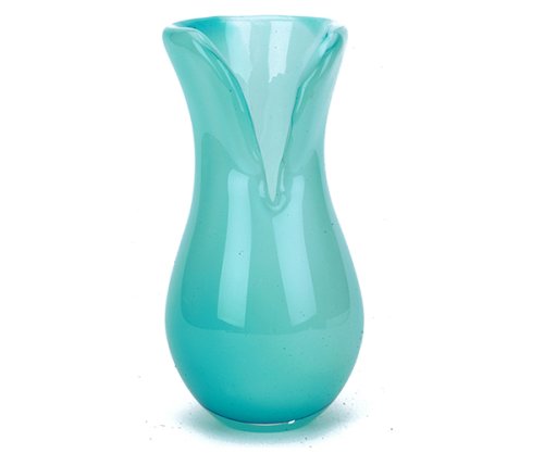 100% Handcraft Murano Glass Art Ocean Deep V