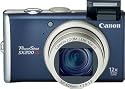 Canon PowerShot SX200IS 12.1 MP Digital Camera with 12x Wide Angle Optical Image Stabilized Zoom and 3.0-inch LCD (Blue)