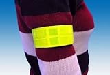 Neongelbes Reflektorband mit Klettverschluss / Ideal für Jogger, Radfahrer, Kinder und mehr, F-40046