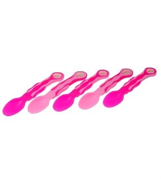 Vital Baby 5 Soft Tip Feeding Spoons - Girl