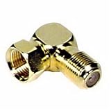 Philips SWV2037 - Right angle adapter - F connector (M) - F connector (F)