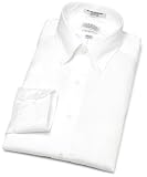 31hY6esQoAL. SL160  EAGLE Mens 100% Cotton Pinpoint Button Down Collar Non Iron Slim Fit Long Sleeve Dress Shirt,White,15.5 32/33