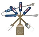 Chicago Cubs MLB 4 piece BBQ utensil set