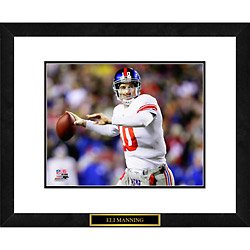 Eli Manning Framed Double Matted New York Giants Photo