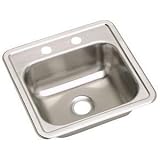 Elkay DE115151 Dayton Kitchen Sink Ultra Radiant Stainless Steel Top Mount 1 Hole
