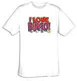 I Love Bingo! Fun Game T-shirt, Medium, Light Blue