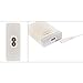 ETvalley 50 Watt Multi-Port 6 Port USB Outlet Charger High Speed for Apple iPhone iPod iPad Samsung Android Tablets and Others (White)