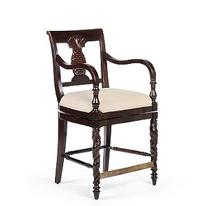 Lanai Counter Height Bar Stool (24" H seat, 32-9/16"H arms) - Frontgate