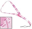 Camo Awareness Pink Ribbon Clip Release Lanyard