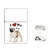 pug37  - I Love My Pug Flip Top Lighter