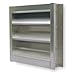 Louver, Wall Opening 18 x 18 In, Aluminum