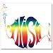Phish Rainbow Fish Static Cling Window Sticker Decal