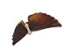 Caravan Tortoise Shell Wings Accented With Gold Decoration Combing A Wonderful Hair Claw
