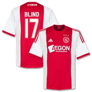 Ajax Home Blind Jersey 2013 / 2014 (Fan Style Printing)-L