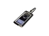 Electronics : TuneWear PRIE TuneTag Nano Black with White - Luggage tag style nappa leather case for iPod nano