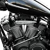06-10 YAMAHA XV19S: BARON COMET DECO CYLINDER COVERS - CHROME by Baron Custom Accessories