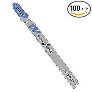 Bosch T318B100 5-1/4", 14TPI, HSS Bosch Shank Jigsaw Blade, 100 Pack