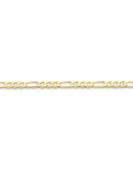 10k Yellow Gold 8in Light Figaro Chain Bracelet. Metal Wt- 4.9g