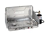 Century Tool 12,000 BTU 2-Burner Stainless Steel Ignition Stove with Tray
