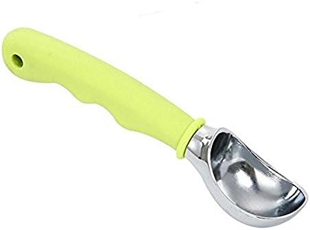 Ice Cream Scoop - Non-slip Rubber Grip - Green