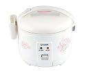Tiger 5.5 Cup Electric Rice Cooker / Warmer (Floral White)