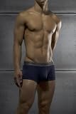 C-in2 Fall 07 Pop Color Low No Show Army Boxer Brief with Sling Support for Men - Navy