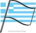Flag - Paper 6in x 4in (pack of 6, on stick) - Greece