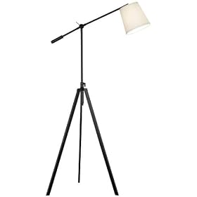 Axel Floor Lamp, 49-65H, OIL RBBD BRONZE by Home Decorators Collection