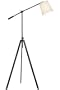 Axel Floor Lamp, 49"-65"H, OIL RBBD BRONZE