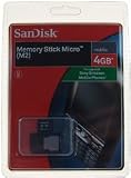 SanDisk MS Micro M2 4GB Memory Stick+Pro Duo Adapter EM
