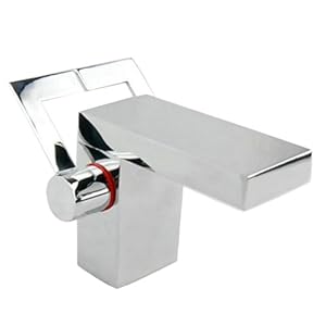 Aubig JN2024 Quadratisch Badewanne Badezimmer Waschbecken aus Glas mit