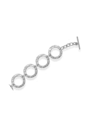 Jewelry: Hammered Sterling Silver Toggle Bracelet, 3/4 inch Disks, 7 inch - Silver Messages