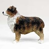 AUSTRALIAN SHEEP DOG FIGURINE Red Docked Tail NEW DF99D