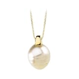 14K Yellow Gold 13 MM Paspaley South Sea Cultured Pearl Pendant with Chain