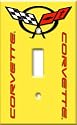Corvette Logo Switch Plate - Single Toggle