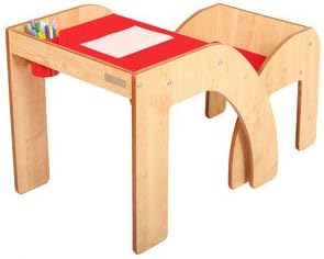 Funstation 18.9" W Writing Desk Set Top Finish: Red