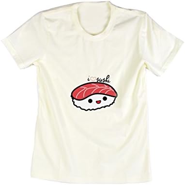 Emeri Unisex Adult's I Love Sushi Quotes Cotton Tshirt (XL, NTH92)