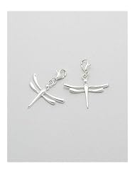 Dragonfly Charm In 92.5 Sterling Silver