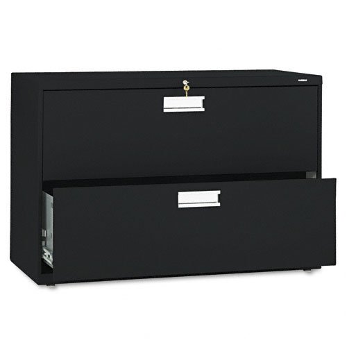 Putty HON 600 Series Standard 2 Drawer Metal Lateral File Cabinet With Lock