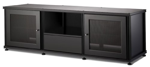 Salamander Synergy 236 A/V Cabinet w/ Two Doors & Media Drawer (Black/Black) On Sale
