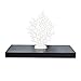 WELLAND 24 inch Black Mission Floating Shelves for Wall, Bathroom Wall Mount Shelves, Wood Modern Display Shelves, Book Shelves,for Bedroom,Living Room and Kitchen