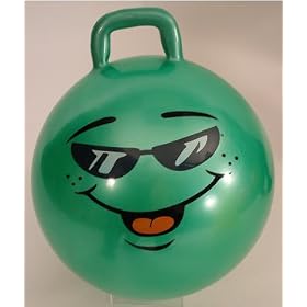 Green Jumping Ball: Ages 3-6 (Small)