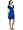 Maternal America Women's Maternity Kimono Laced Sleeve Dress, Royal, X-Small