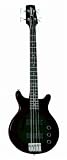 Slammer SB4 Flame Top Short Scale Bass, Black
