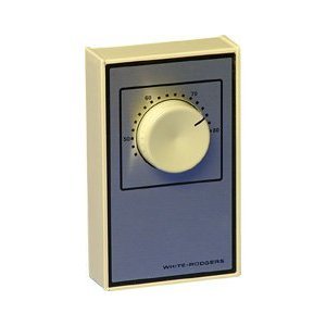 White Rodgers 1A66W-641 Line Voltage DPST Thermostat (Classic White)