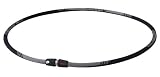 Phiten Titanium Necklace X30 Edge, Black , 18 Inch
