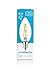 Hyperikon® LED Filament Candle 4-Watt (40-Watt Equivalent), Blunt Tip, Small Base (E12), 2300K (Amber Glow), 340°-Beam Angle, Dimmable - (Pack of 6)