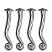 New Carrol Boyes Set Of 4 Legs Small Wave Pewter High Quality Modern Design Reasonable Price Popular