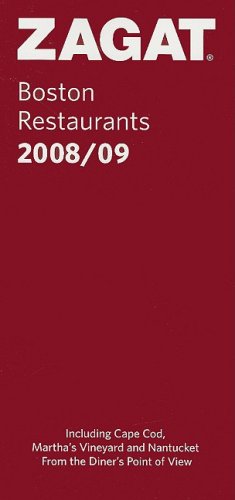 City Travel Guides Discounted  Books : Boston Restaurants (ZAGAT)